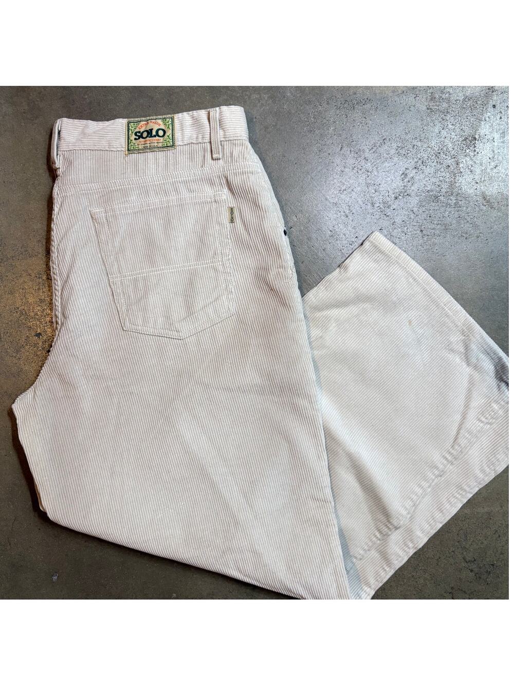 VTG Solo Wide Leg Corduroy Sz 42 Mens Pants